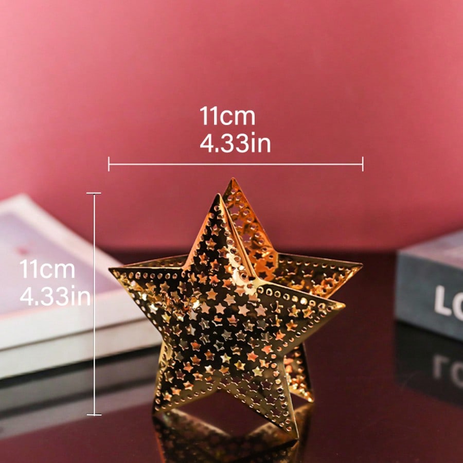 Christmas tea light holder - Star option
