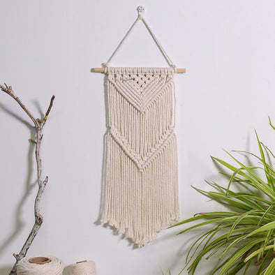 Artilady Macrame Wall Hanging Decor  Boho Woven Tapestry Handmade Wedding Party Decoration Craft