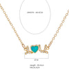 Artilady Women Opal Stone CZ Pendant Necklace
