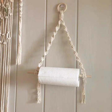 2020 nordic toilet paper holder tapestry macrame wall hanging room decor Bathroom   toilet paper dispenser