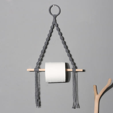2020 nordic toilet paper holder tapestry macrame wall hanging room decor Bathroom   toilet paper dispenser