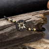Artilady Men Spark star bracelet with crystal beads bracelet