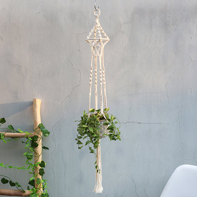 Artilady Macrame Plant Hangers Indoor Different Size Hanging Planter Basket Flower Pot Holder