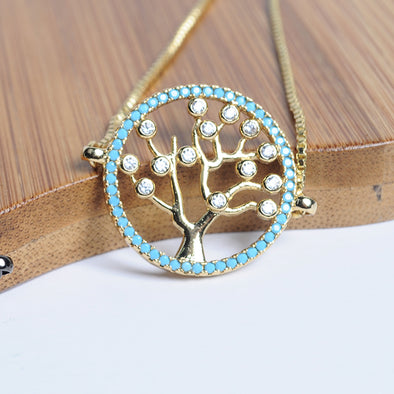 Artilady Tree of life adjustable chain bracelet