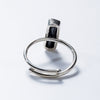 Artilady handmade 925 sterling silver ring boho natural stone ring