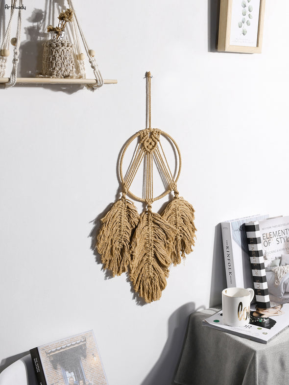 Artilady Tassel Leaf Dream Catchers for Bedroom