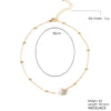 Artilady Gold Pearl Choker Necklace