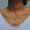 Artilady Layer Natural Stone Choker Necklace