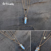 Artilady Layer Natural Stone Choker Necklace
