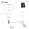 Artilady Layer Natural Stone Choker Necklace
