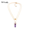 Artilady Layer Natural Stone Choker Necklace