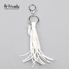 Artilady Leather Natural Stone Keychain