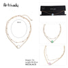 Artilady Natural Crystal Layer Choker Necklace