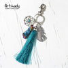 Artilady Natural Stone Tassel Keychain
