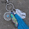Artilady Natural Stone Tassel Keychain