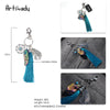 Artilady Natural Stone Tassel Keychain