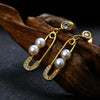 Artilady Pearl Sterling Silver Earrings