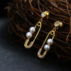 Artilady Pearl Sterling Silver Earrings