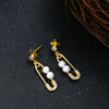 Artilady Pearl Sterling Silver Earrings