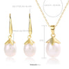 Artilady Pearl Sterling Silver Jewelry Set