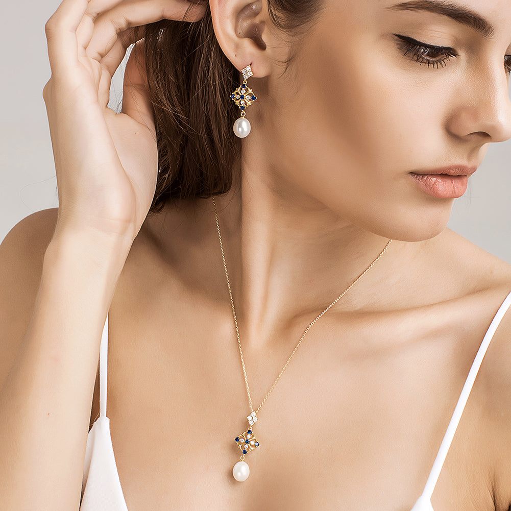 Artilady Pearl Sterling Silver Jewelry Set – ARTILADY