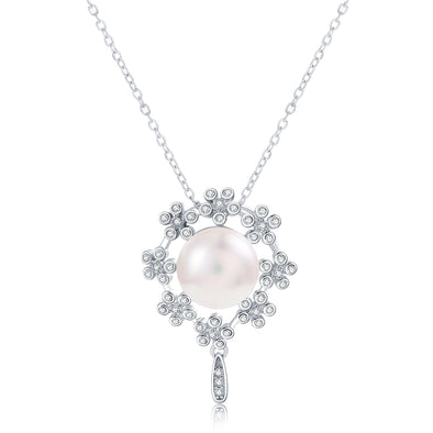Artilady Pearl Sterling Silver Necklace