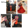 Artilady Pom Pom Colorful Tassel Keychain