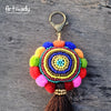 Artilady Pom Pom Colorful Tassel Keychain