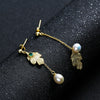 Artilady Sterling Silver Pearl Earrings