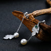 Artilady Sterling Silver Pearl Earrings