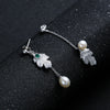 Artilady Sterling Silver Pearl Earrings