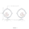 Artilady Sterling Silver Pearl Earrings