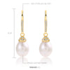 Artilady Sterling Silver Pearl Earrings