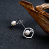 Artilady Sterling Silver Pearl Earrings