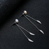 Artilady Sterling Silver Pearl Earrings
