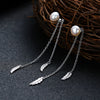 Artilady Sterling Silver Pearl Earrings