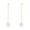 Artilady Sterling Silver Pearl Earrings