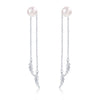 Artilady Sterling Silver Pearl Earrings