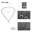Artilady White Horn Pendant Necklace