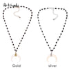 Artilady White Horn Pendant Necklace
