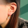 Artilady Women CZ Cross Earrings