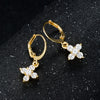 Artilady Women CZ Cross Earrings