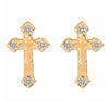 Artilady Women Cross Stud Earrings