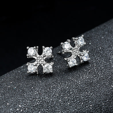 Artilady Women Cross Stud Earrings