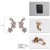 Artilady Women Crystal Stud Earrings