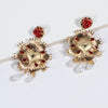 Artilady Women Flower Pearl Earrings