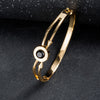 Artilady Women Gold Bangle Bracelet