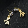 Artilady Women Gold Custom Earrings