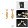 Artilady Women Gold Leaf Earrings