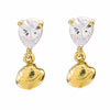 Artilady Women Gold Shell Earrings
